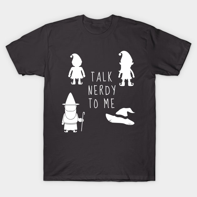 Talk Nerdy to Me T-Shirt by JD McCroskey Bookish Merch